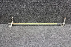 140108-007, 140141-002 Mooney M20F Aft Seat Control Shaft RH w Arms and Brackets